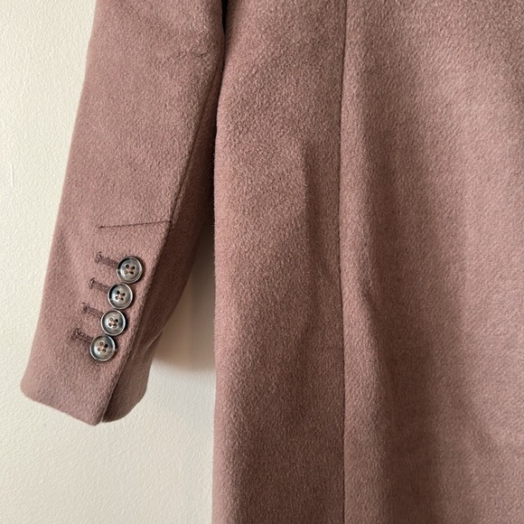 New RW&Co Classic Wool Fitted Preppy Coat in Deep Taupe - Picture 12 of 15